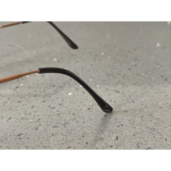 Nintendo Eyewear N-582 MBZ 49-19-135 Gold Full Rim round Eyeglasses Frames ONLY - Picture 5 of 13